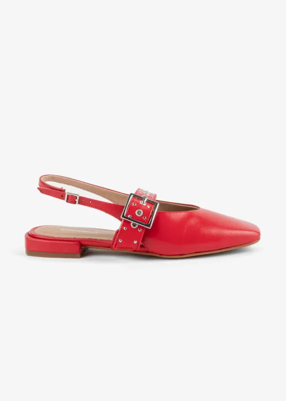 Pearl Slingback Natural Sole Ballet Flat sold by Denali