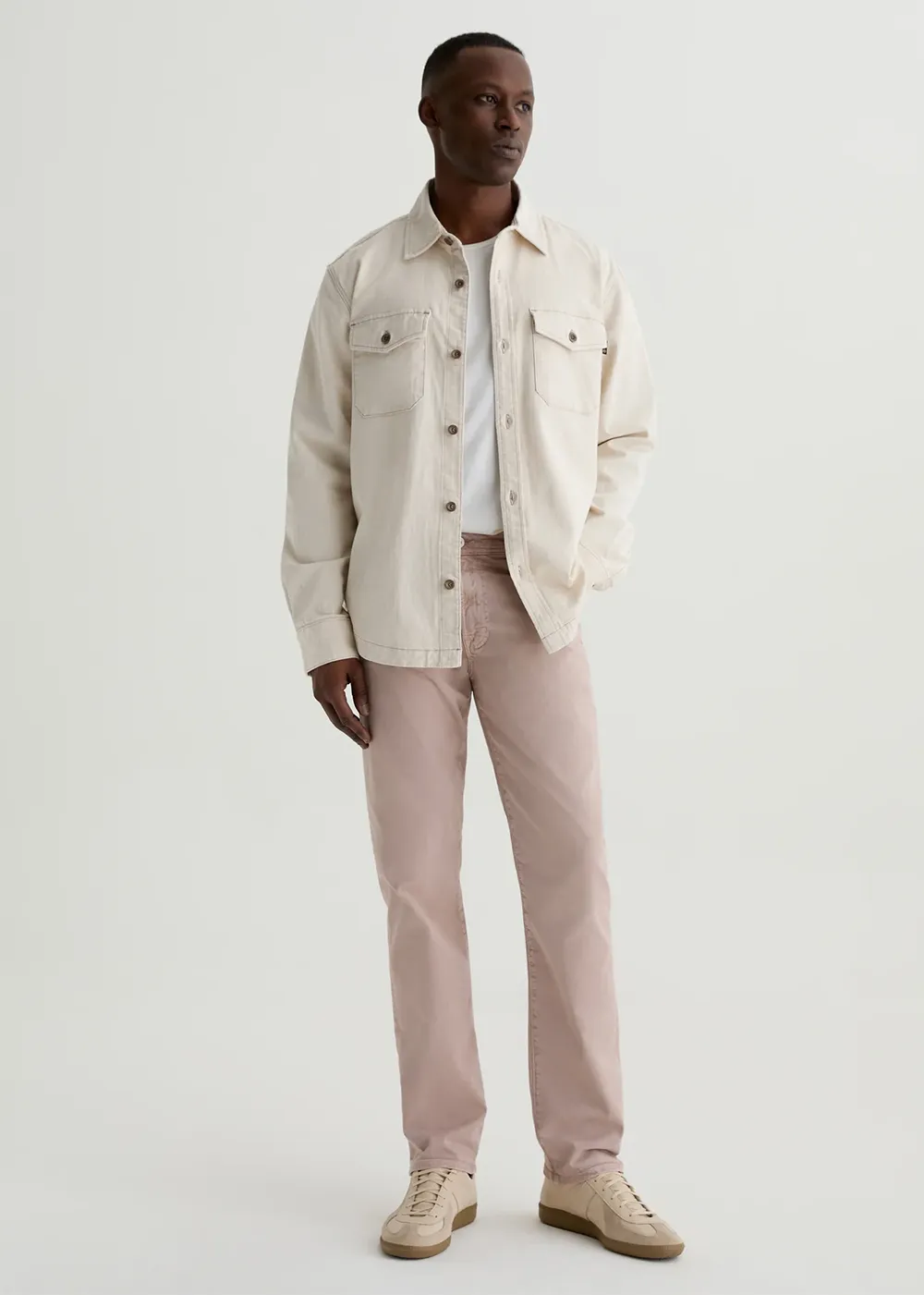 Everett Slim Straight Sateen Pant sold by Denali