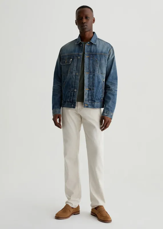 Everett Slim Straight Linen Pant sold by Denali