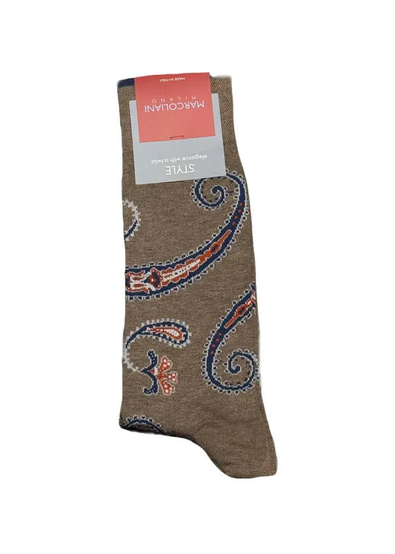 Pima Cotton Delhi Paisley Socks sold by Denali