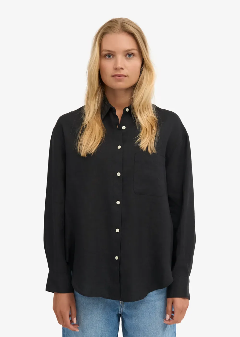 Organic Linen Oversized Shirt sold by Denali