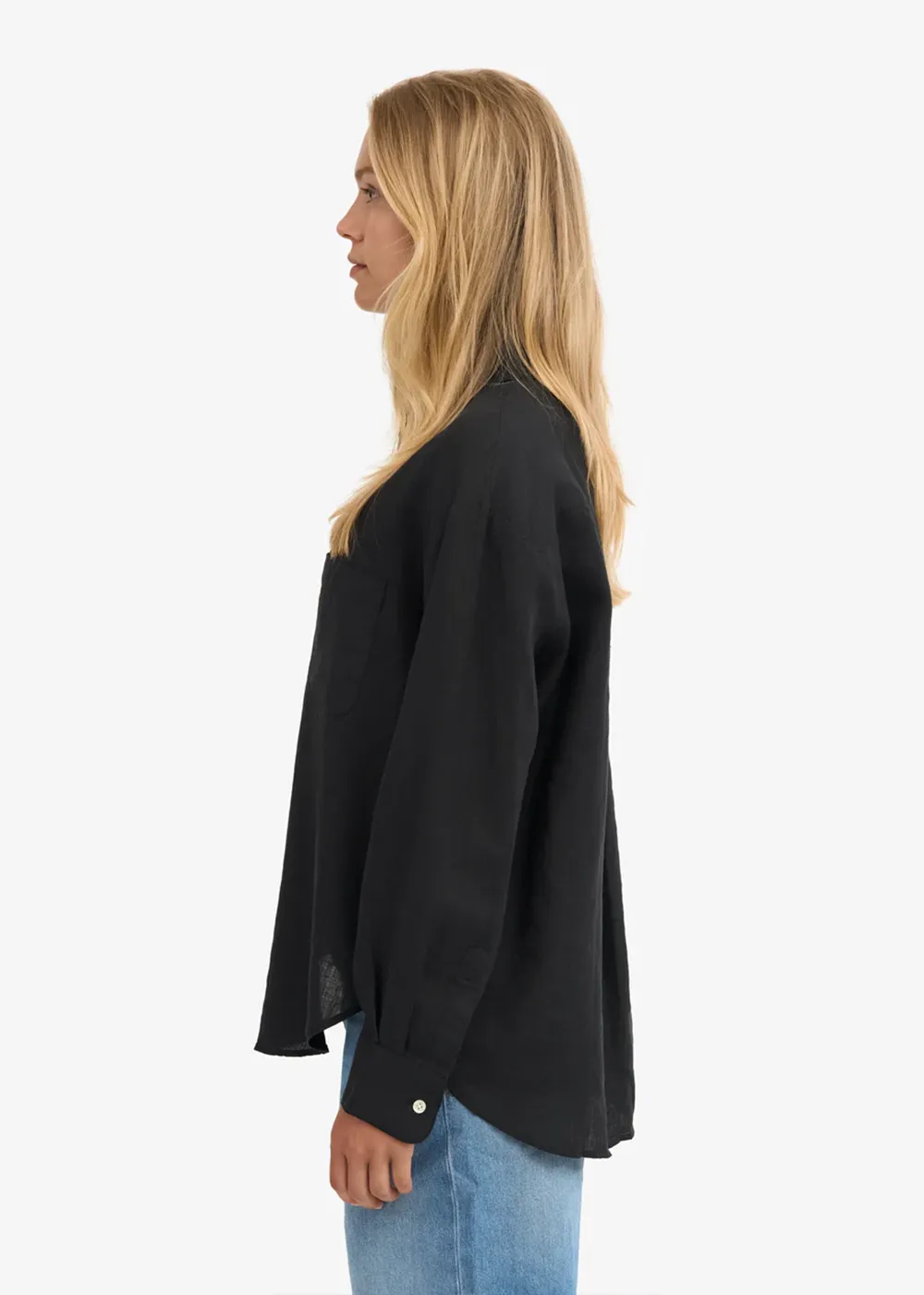 Organic Linen Oversized Shirt sold by Denali product image thumbnail 2