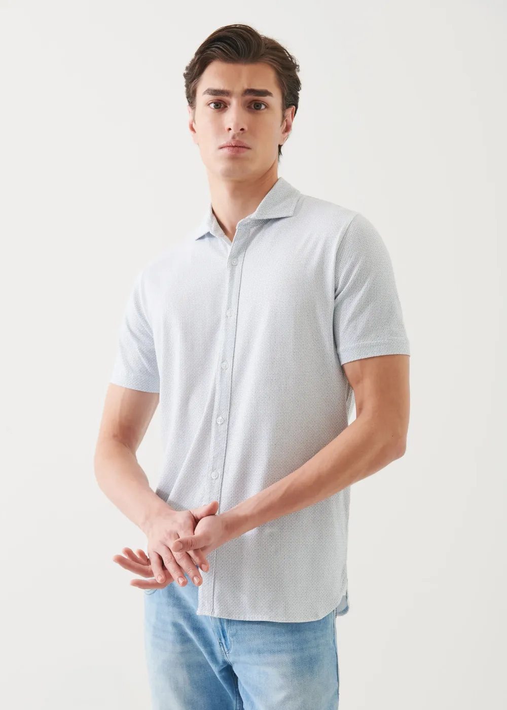 Pima Cotton Stretch Printed Shirt sold by Denali