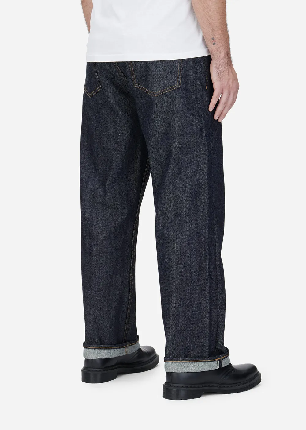 RS-100x Relaxed Straight Indigo Selvedge Jean sold by Denali product image thumbnail 2