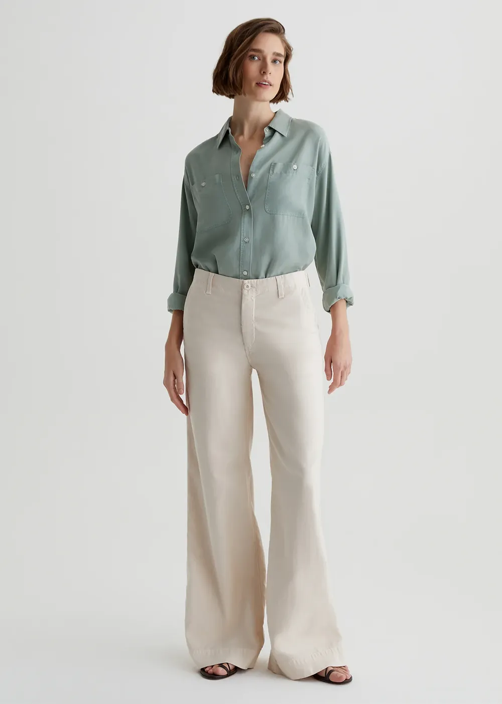 Laurent Wide Leg Pant sold by Denali