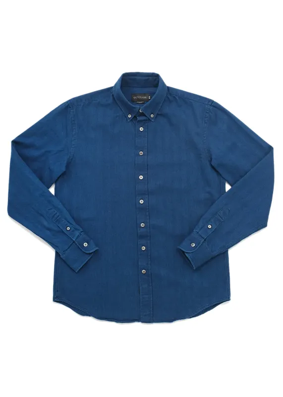 Herringbone Washed LS Classic Shirt sold by Denali