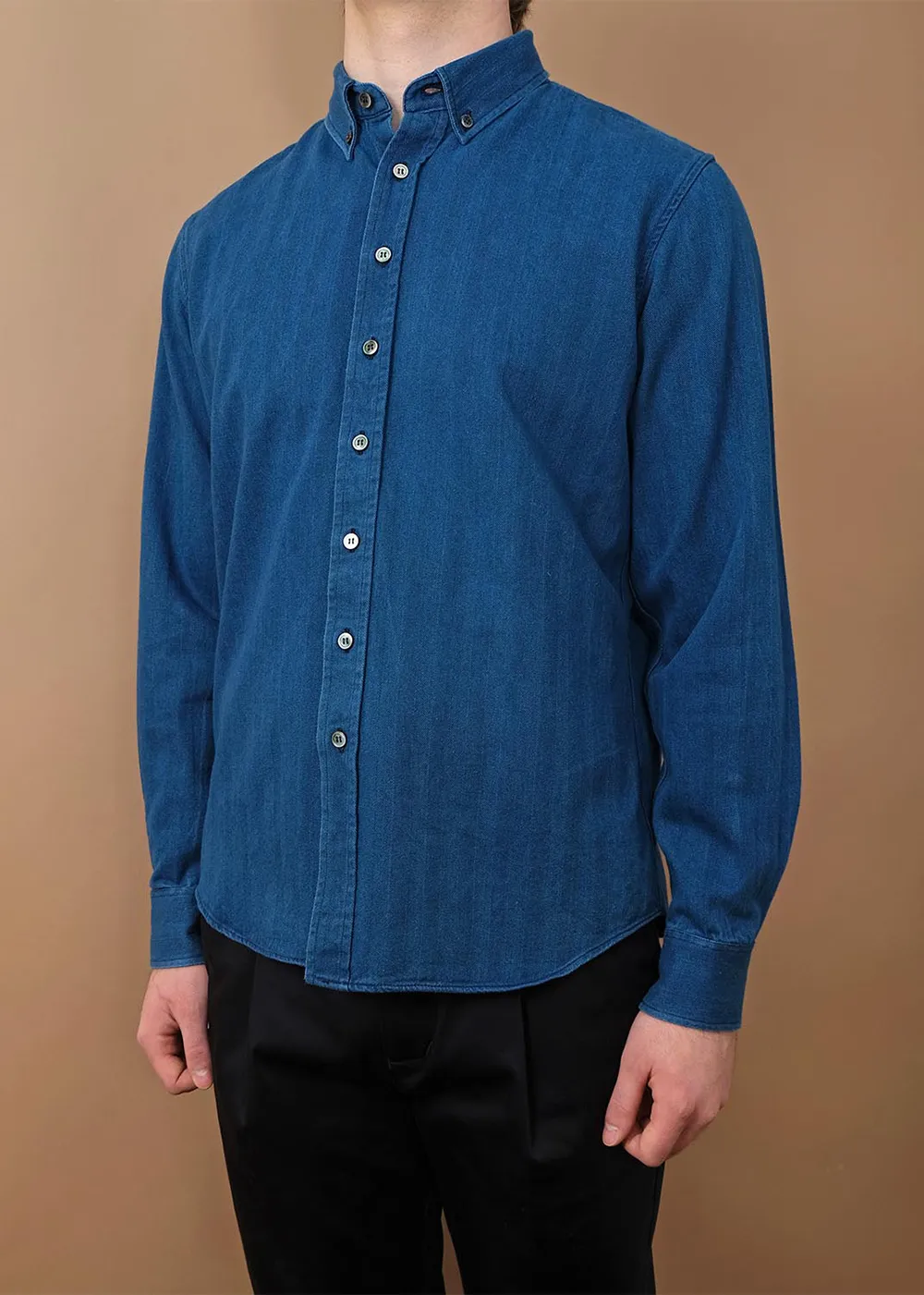 Herringbone Washed LS Classic Shirt sold by Denali product image thumbnail 2