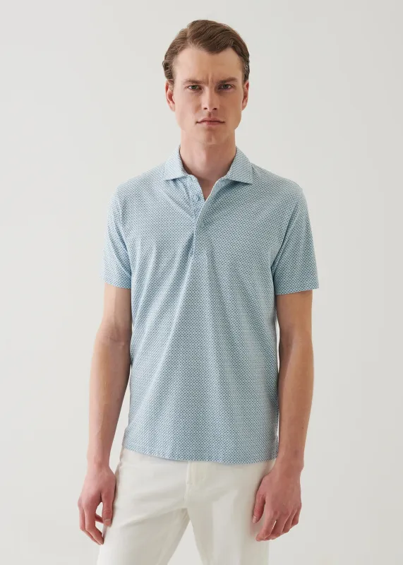 Pima Cotton Stretch Printed Polo sold by Denali