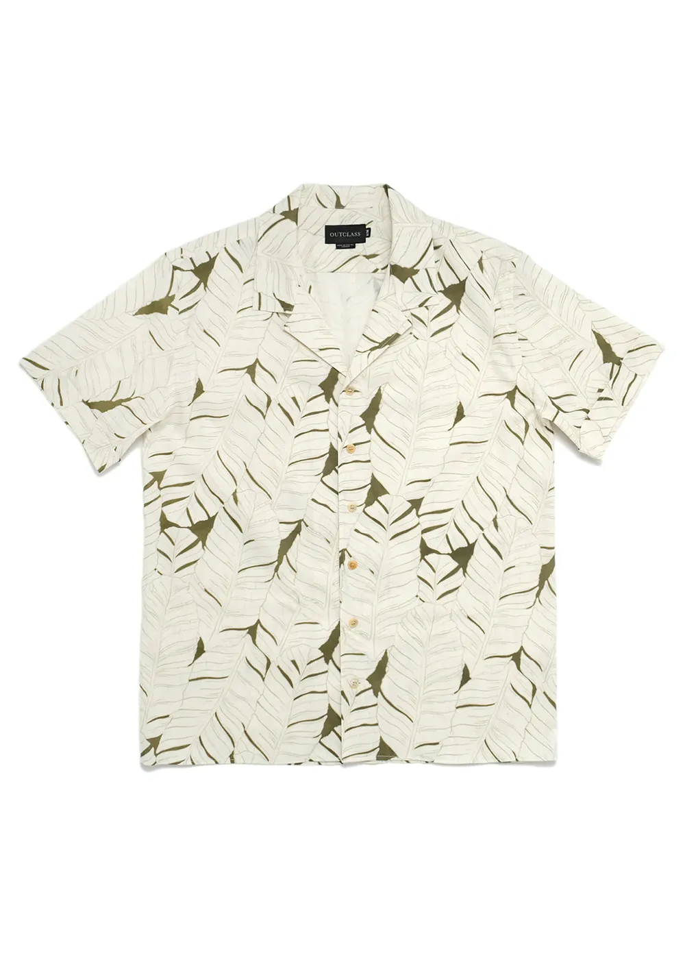 Banana Leaf Fleck SS Havana Shirt sold by Denali product image thumbnail 4