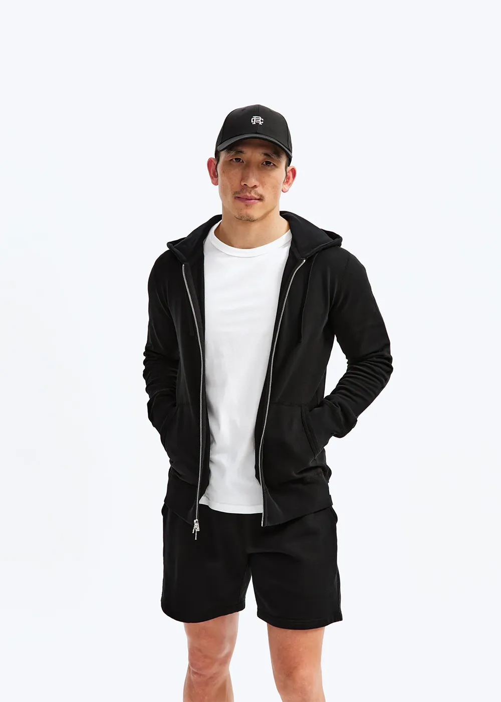 Lightweight Terry Slim Zip Hoodie sold by Denali product image thumbnail 5