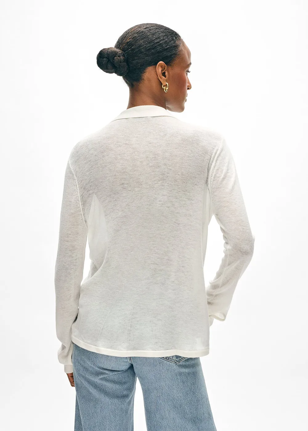 Superfine Cashmere Blend Button Down Shirt sold by Denali product image thumbnail 3