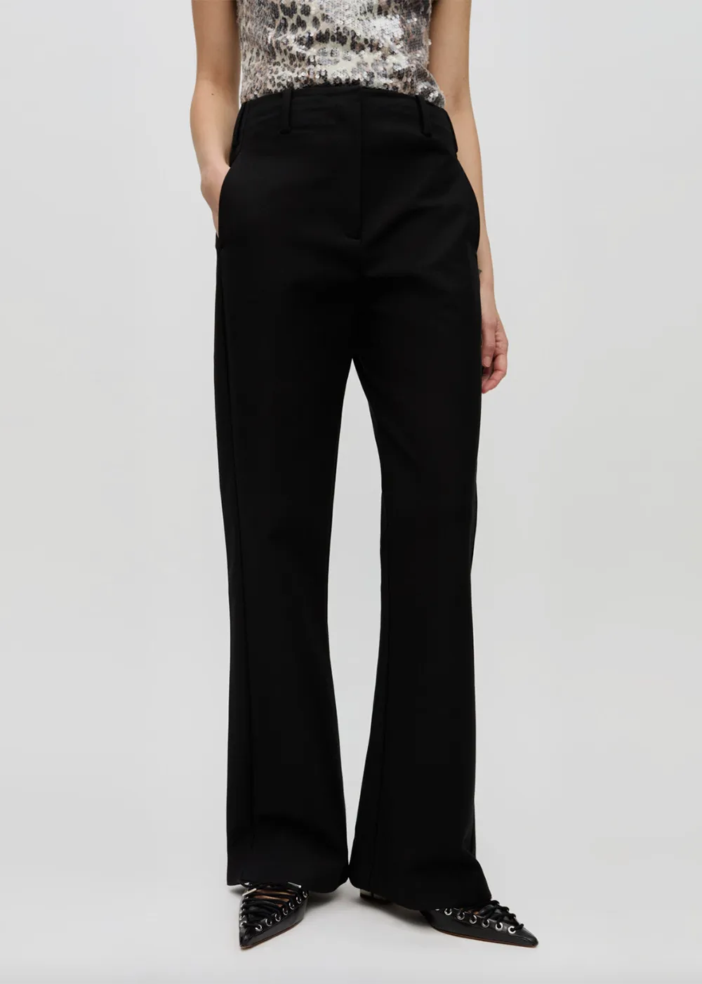 Heavy Cotton Tailoring Flared Pants sold by Danali