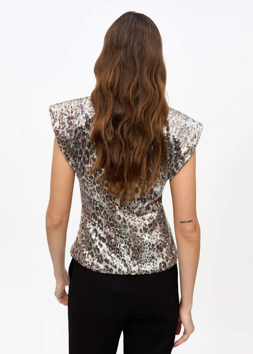 Printed Stretch Sequins Blouse sold by Denali product image thumbnail 3