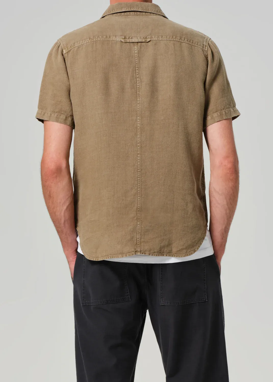 Cairo Short Sleeve Linen Shirt sold by Denali product image thumbnail 4