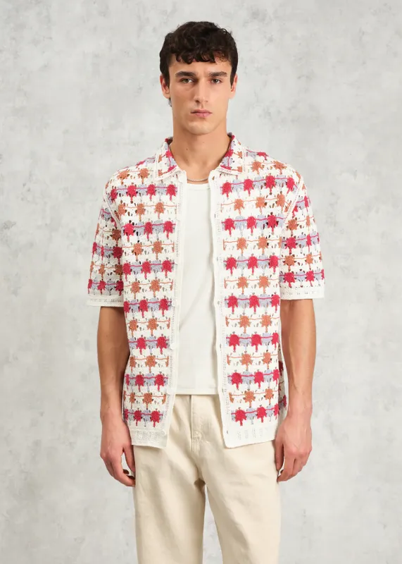 Porto Shirt Splash Ecru made by Wax London