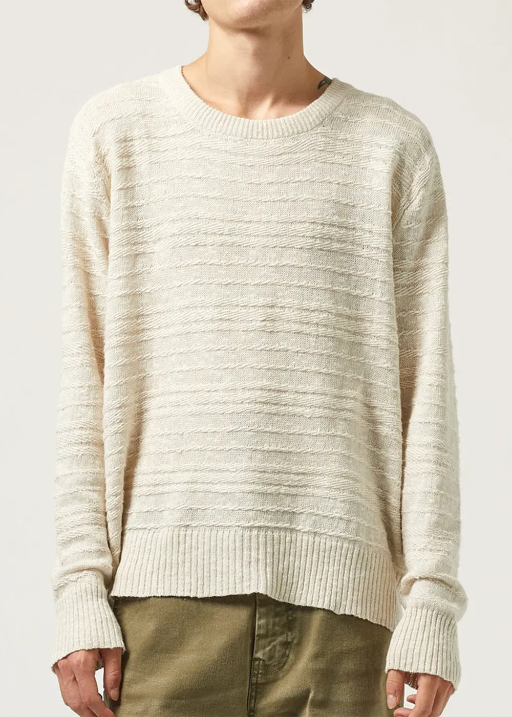 Linen Silk Crewneck Sweater sold by Denali