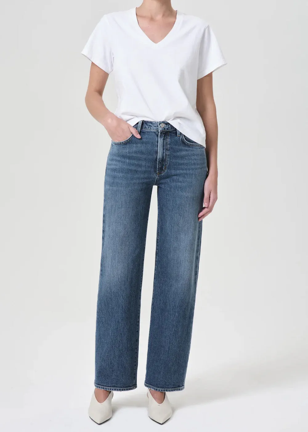 Harper Mid Rise Straight Jean sold by Denali