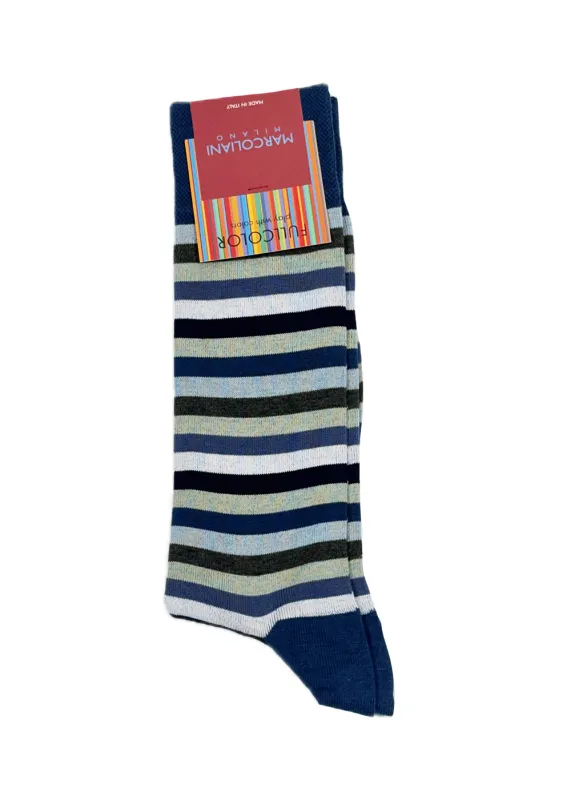 Pima Cotton Rainbow Stripe Socks sold by Danali