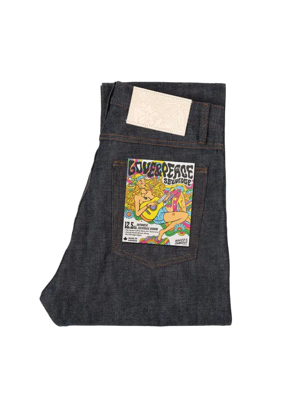 Weird Guy - Love & Peace Selvedge made by Naked & Famous Denim