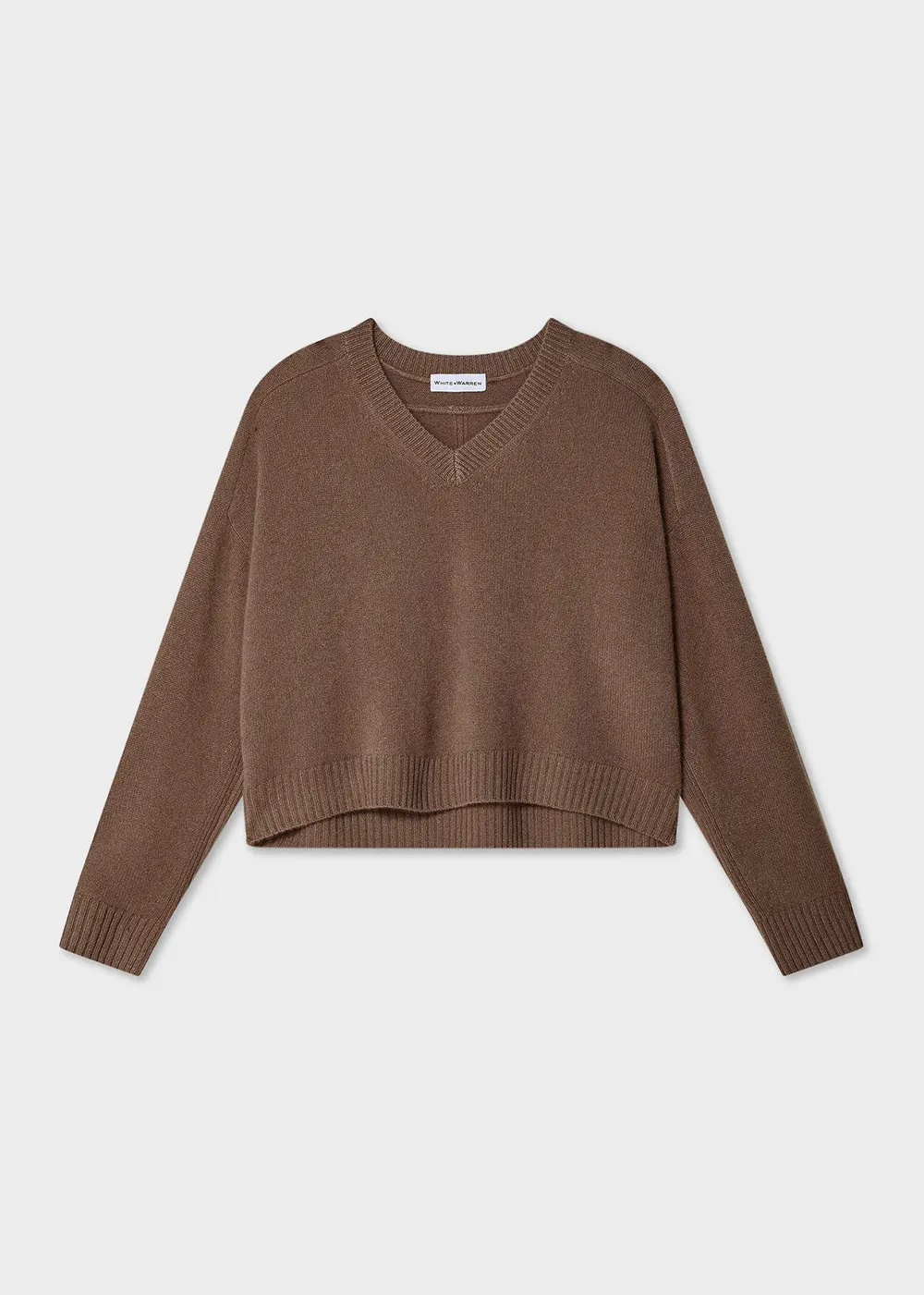 Cashmere Saddle Shoulder V-Neck Sweater sold by Denali product image thumbnail 2