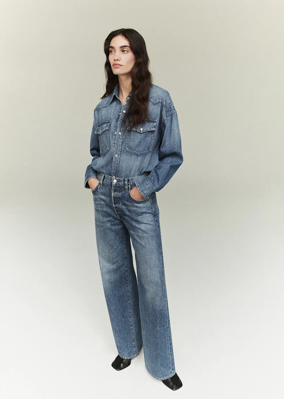 Annina High Rise Wide Leg 33" Jean sold by Denali product image thumbnail 5