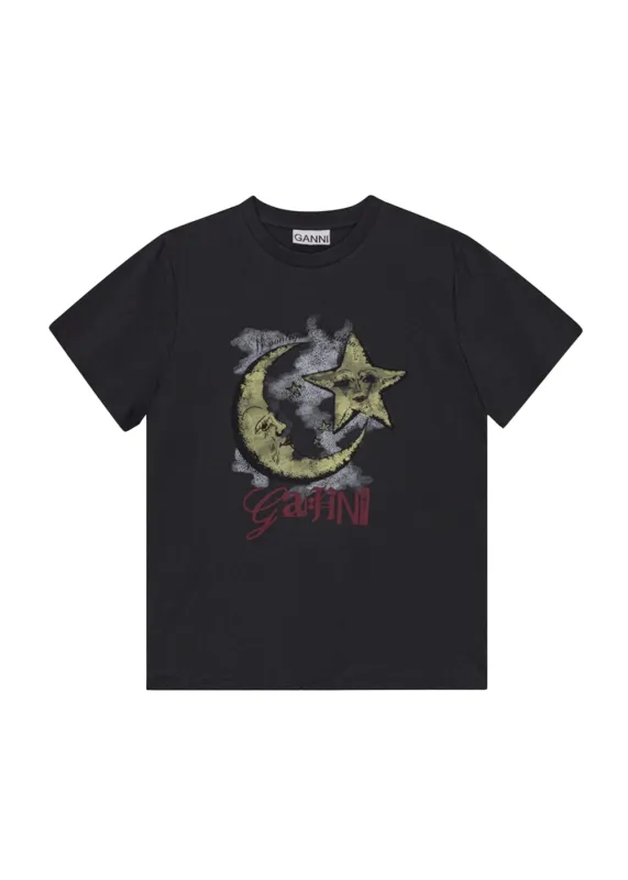 Basic Jersey Moonlight Relaxed T-Shirt sold by Denali