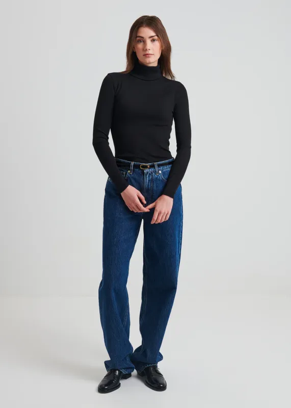 Cotton Modal Rib LS Turtleneck sold by Denali