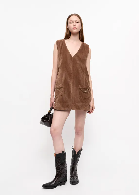 Stretch Corduroy Mini Dress sold by Denali