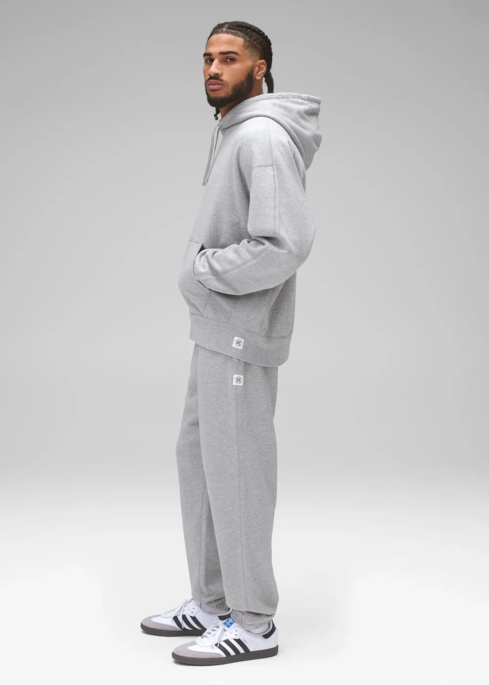Midweight Terry Relaxed Hoodie sold by Denali product image thumbnail 3