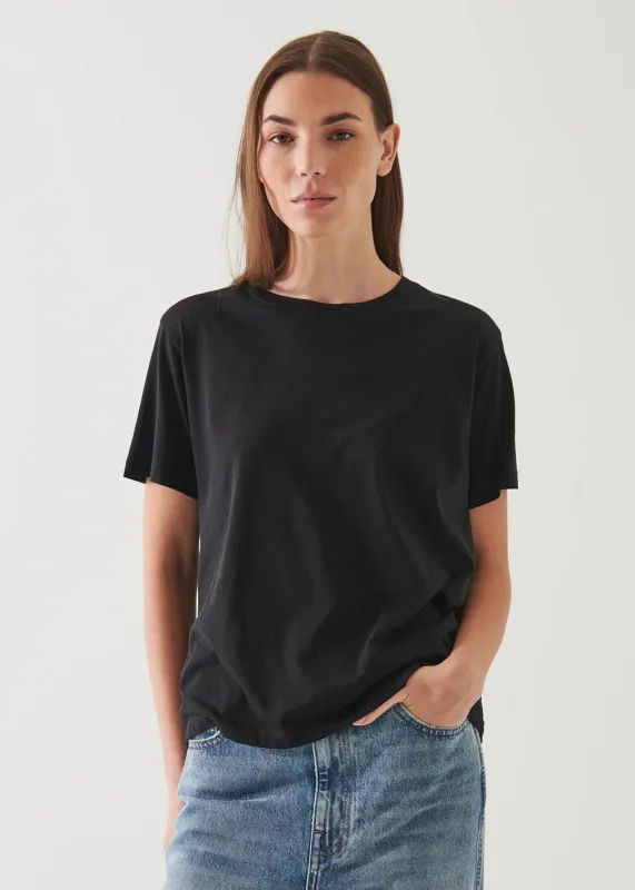 Boyfriend Fit Crew T-Shirt made by Patrick Assaraf