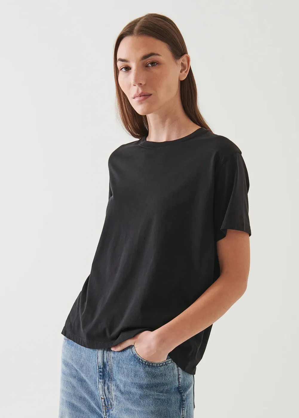 Boyfriend Fit Crew T-Shirt sold by Danali product image thumbnail 2