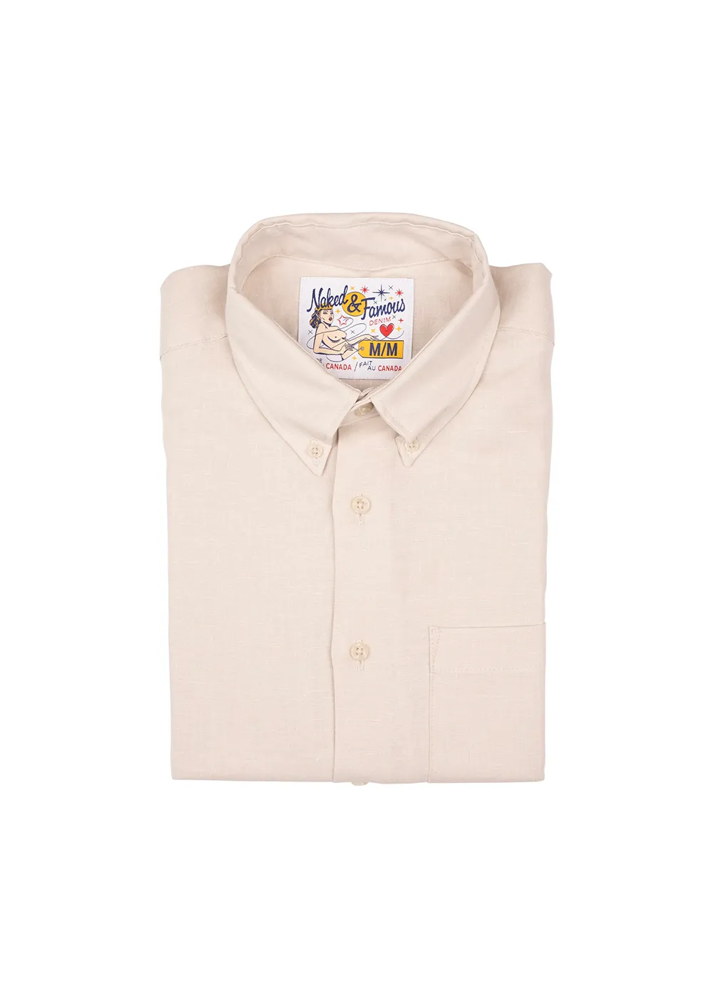 Easy Shirt - French Linen Fine Canvas sold by Denali