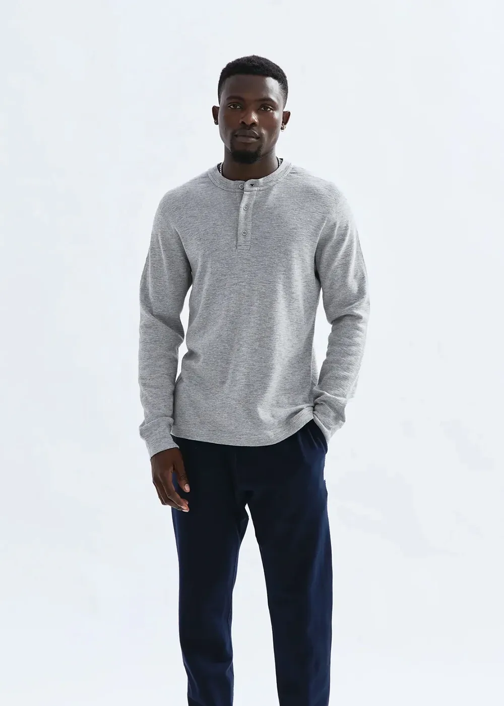 1x1 Slub Henley sold by Denali