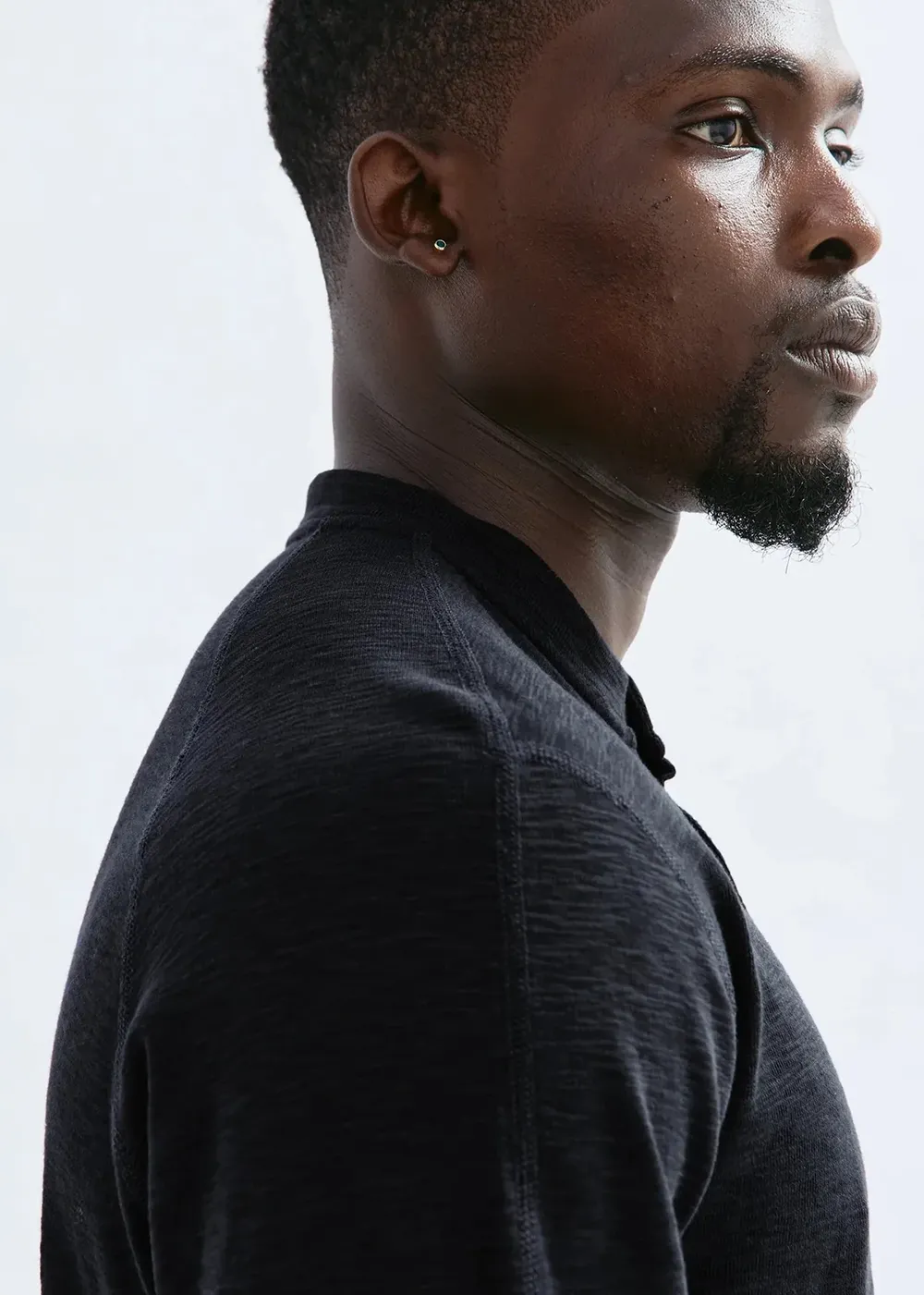 1x1 Slub Long Sleeve Henley sold by Denali product image thumbnail 4