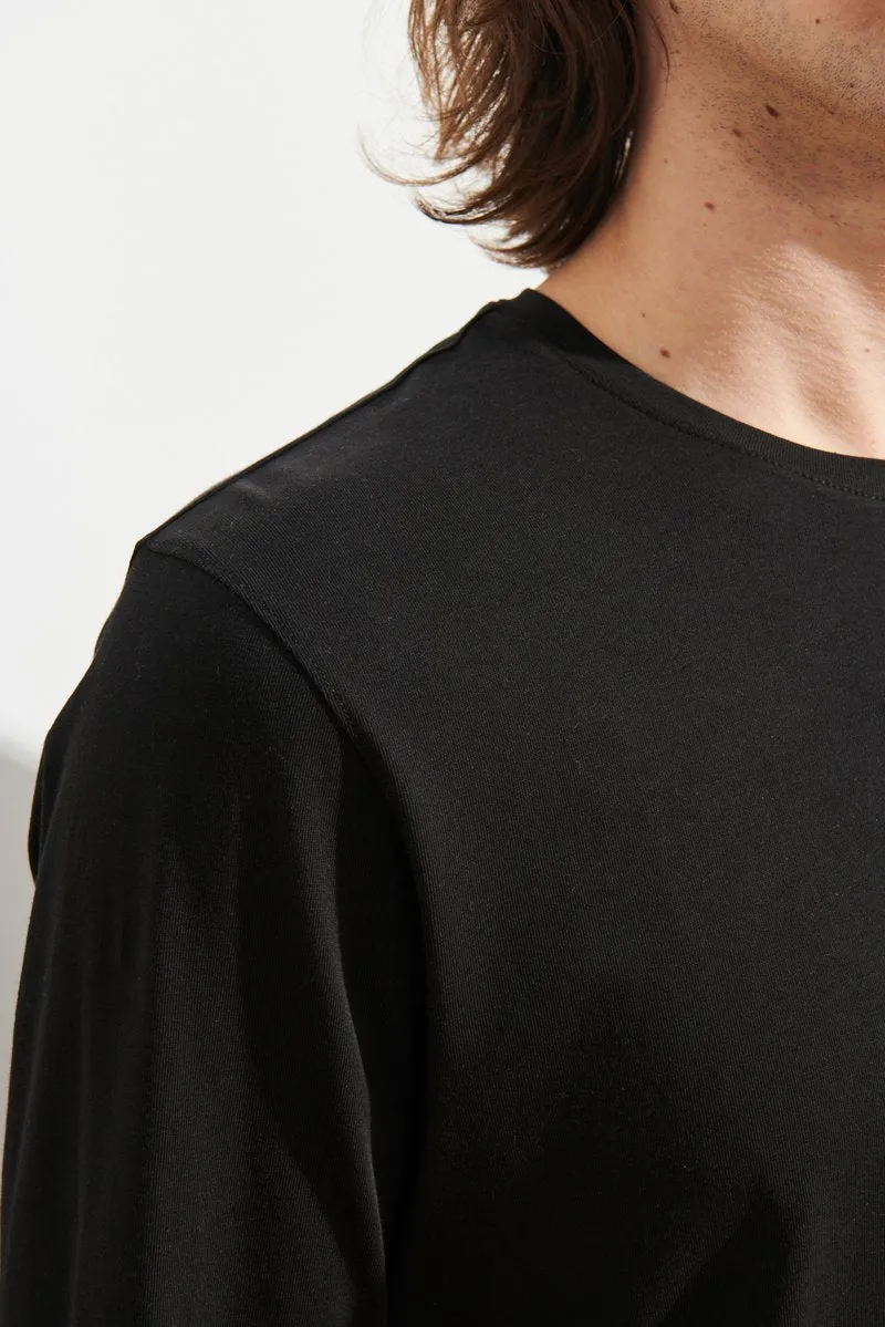 Pima Cotton Stretch Long Sleeve T-Shirt sold by Danali product image thumbnail 4