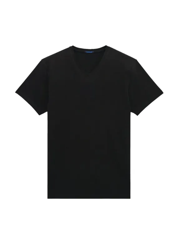 Pima Cotton V-Neck T-Shirt sold by Danali