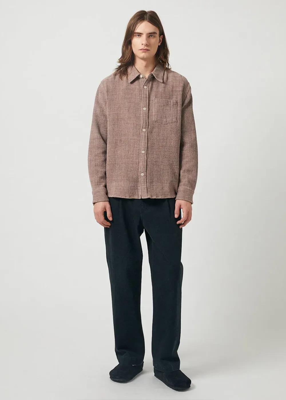 Pigment Dyed Waffle Long Sleeve Shirt sold by Denali