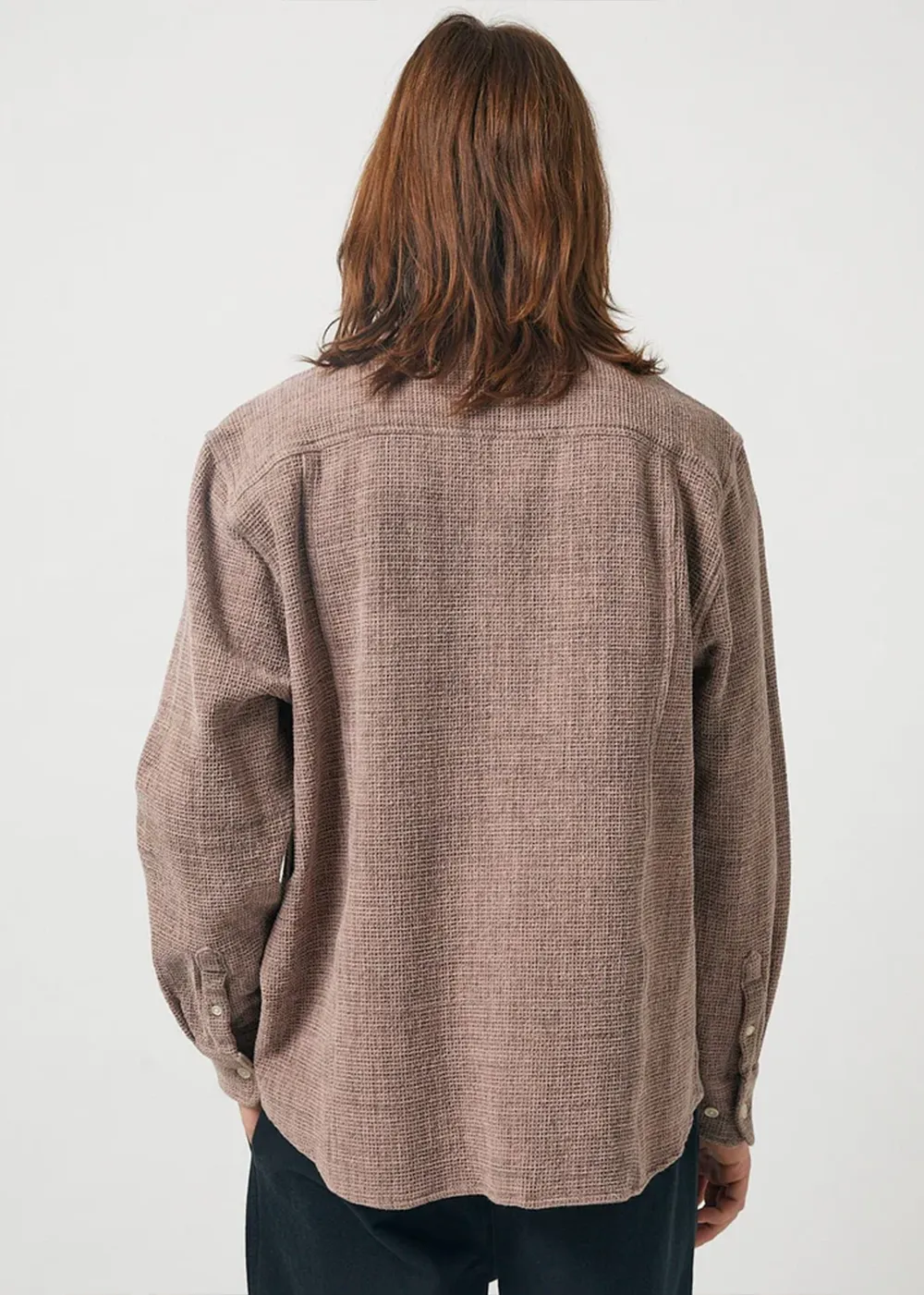 Pigment Dyed Waffle Long Sleeve Shirt sold by Denali product image thumbnail 3