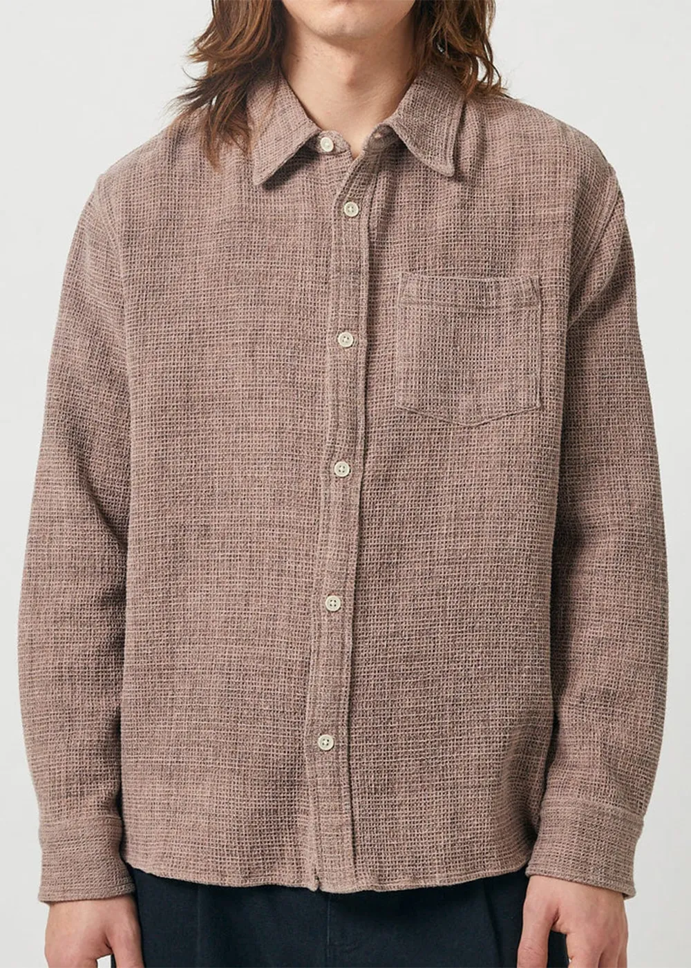 Pigment Dyed Waffle Long Sleeve Shirt sold by Denali product image thumbnail 2