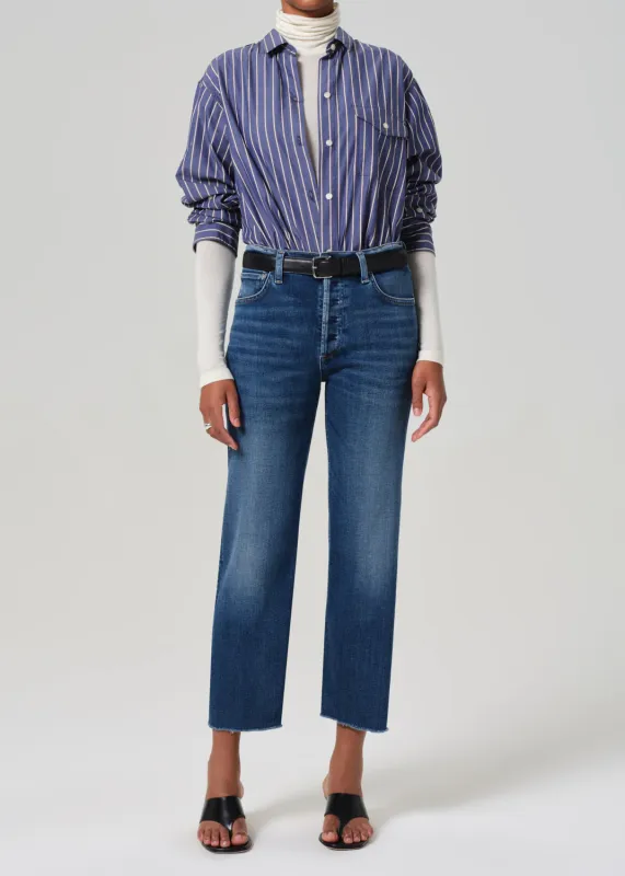 Palma High Rise Straight Leg Jean sold by Denali