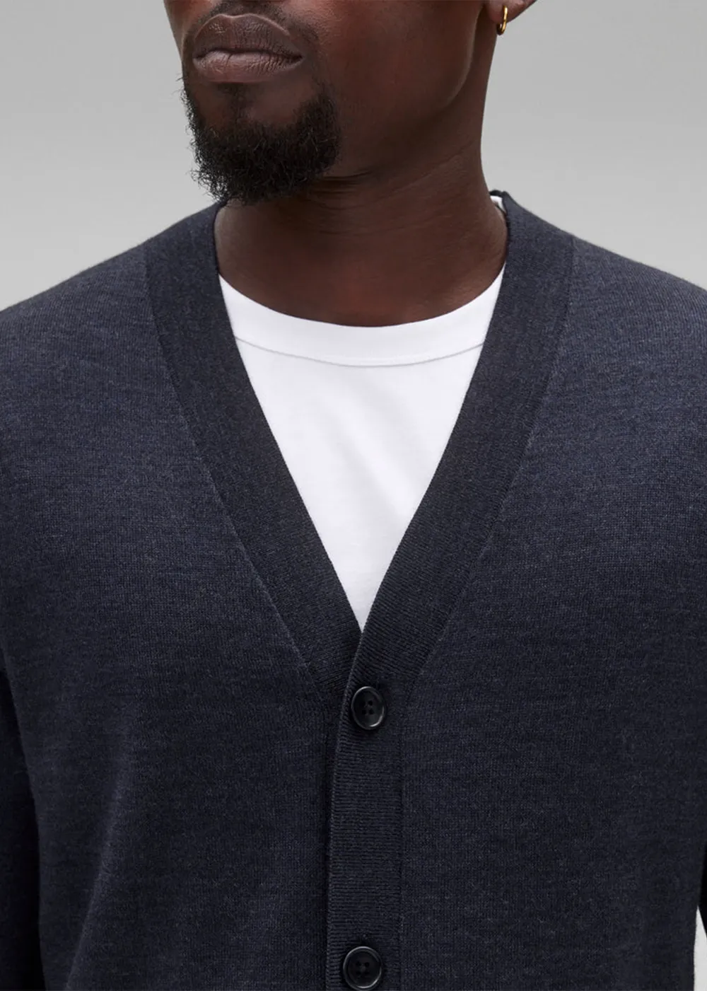 Lightweight Merino Harry Cardigan sold by Denali product image thumbnail 4