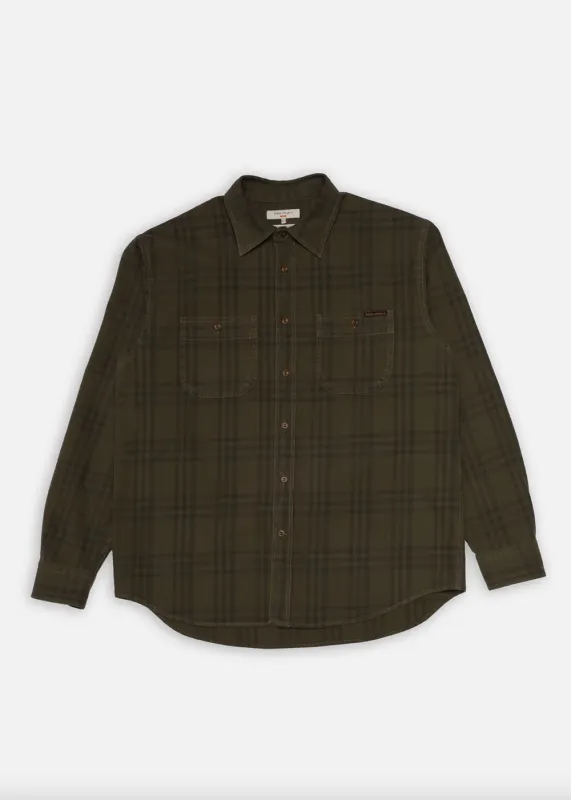 Julian Worker Plaid Check Shirt made by Nudie Jeans