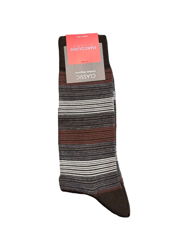 Extrafine Merino Scala Stripe Socks sold by Denali