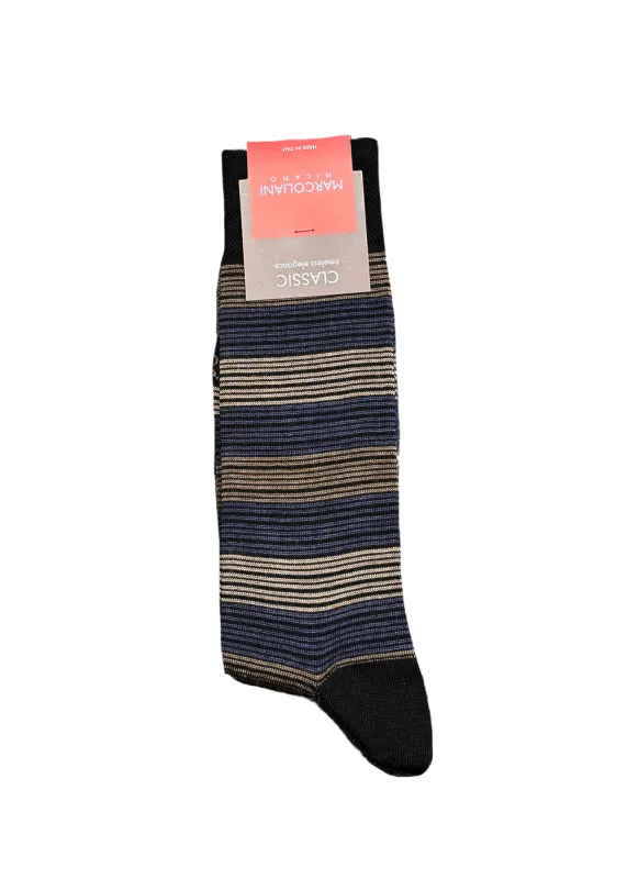 Extrafine Merino Scala Stripe Socks sold by Denali