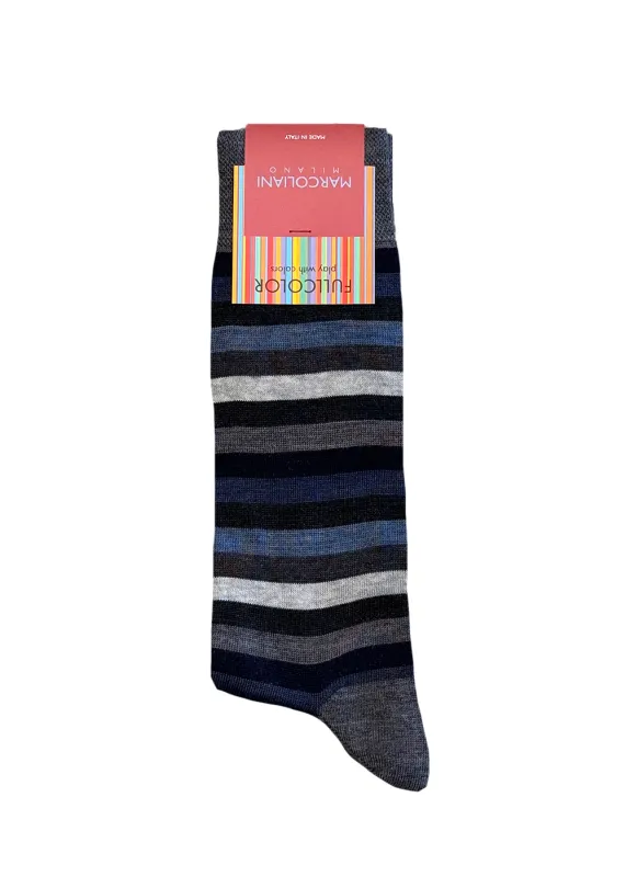 Extrafine Merino Rainbow Stripe Socks sold by Denali