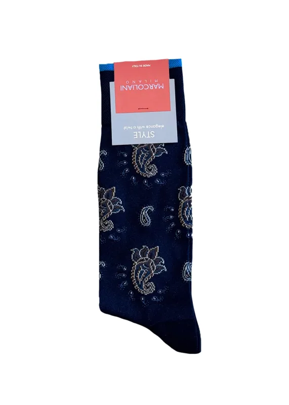 Pima Cotton Alwar Paisley Socks made by Denali
