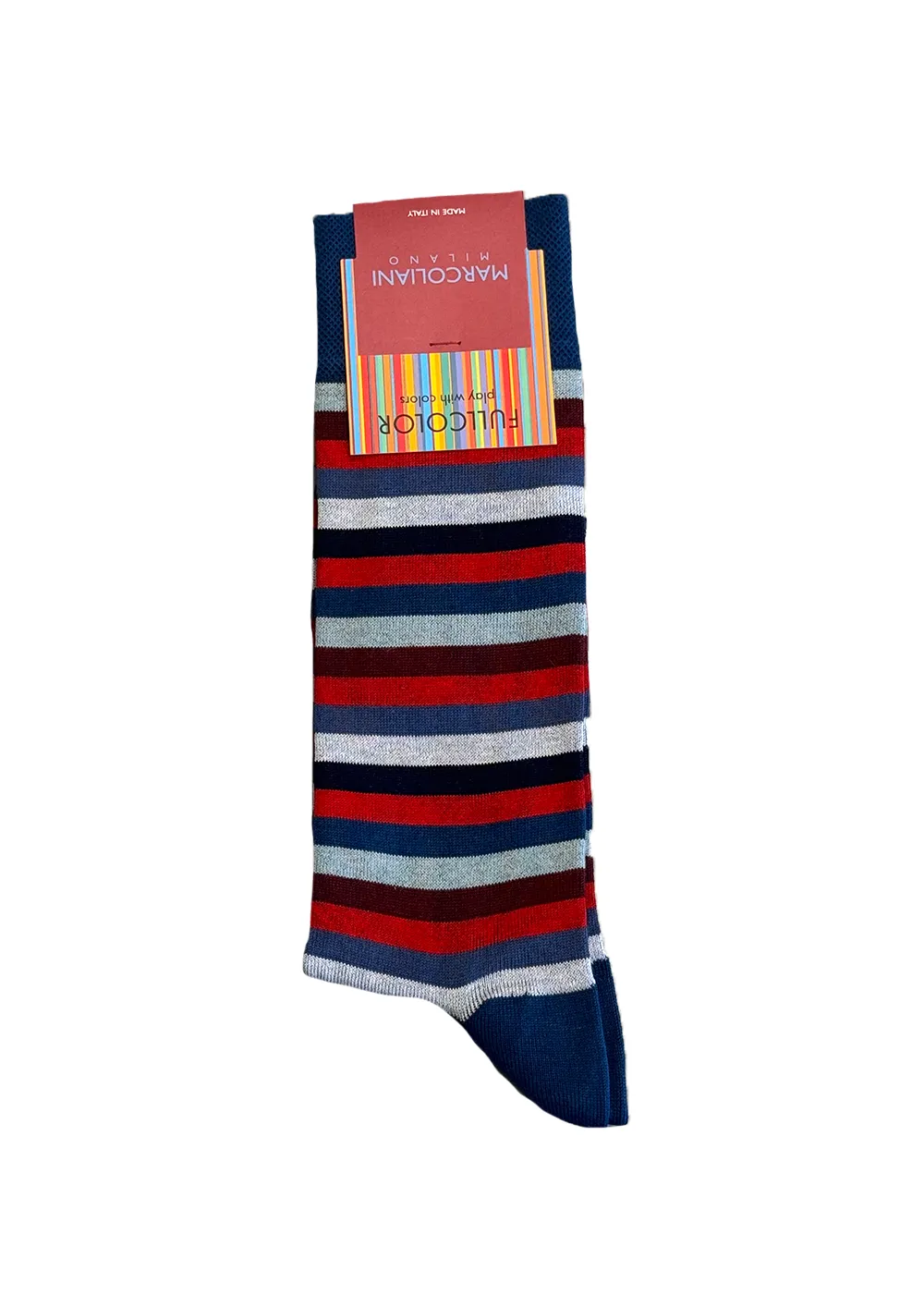 Pima Cotton Rainbow Stripe Socks sold by Denali