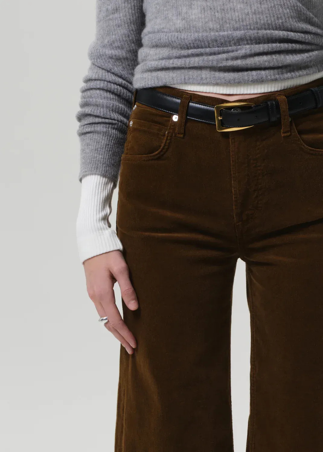 Lyra Wide Leg Crop Corduroy Pant sold by Danali product image thumbnail 5