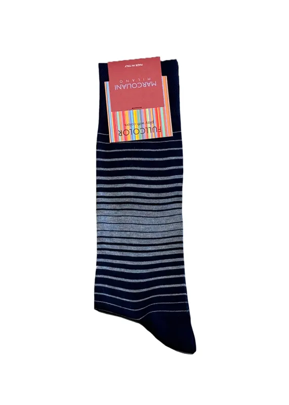 Pima Cotton Shaded Stripes Socks sold by Danali