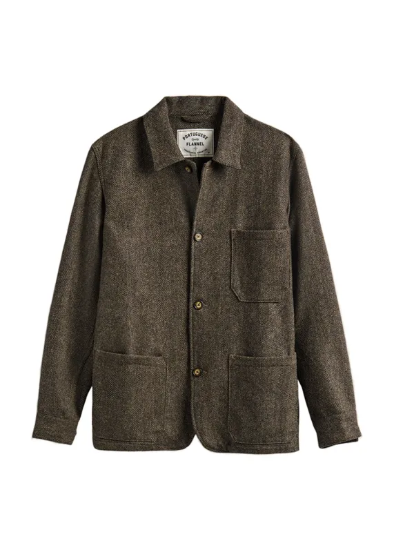 Labura Herringbone Wool Jacket made by Denali